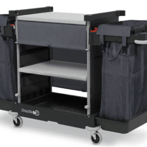Low-Level Hotel Housekeeping Trolley – Twin Bag